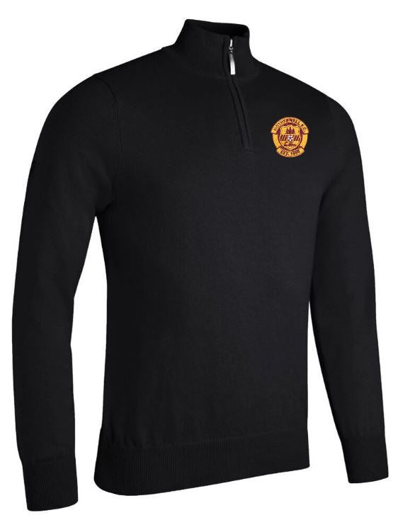 Glenmuir Devon Zip Neck Sweater Black