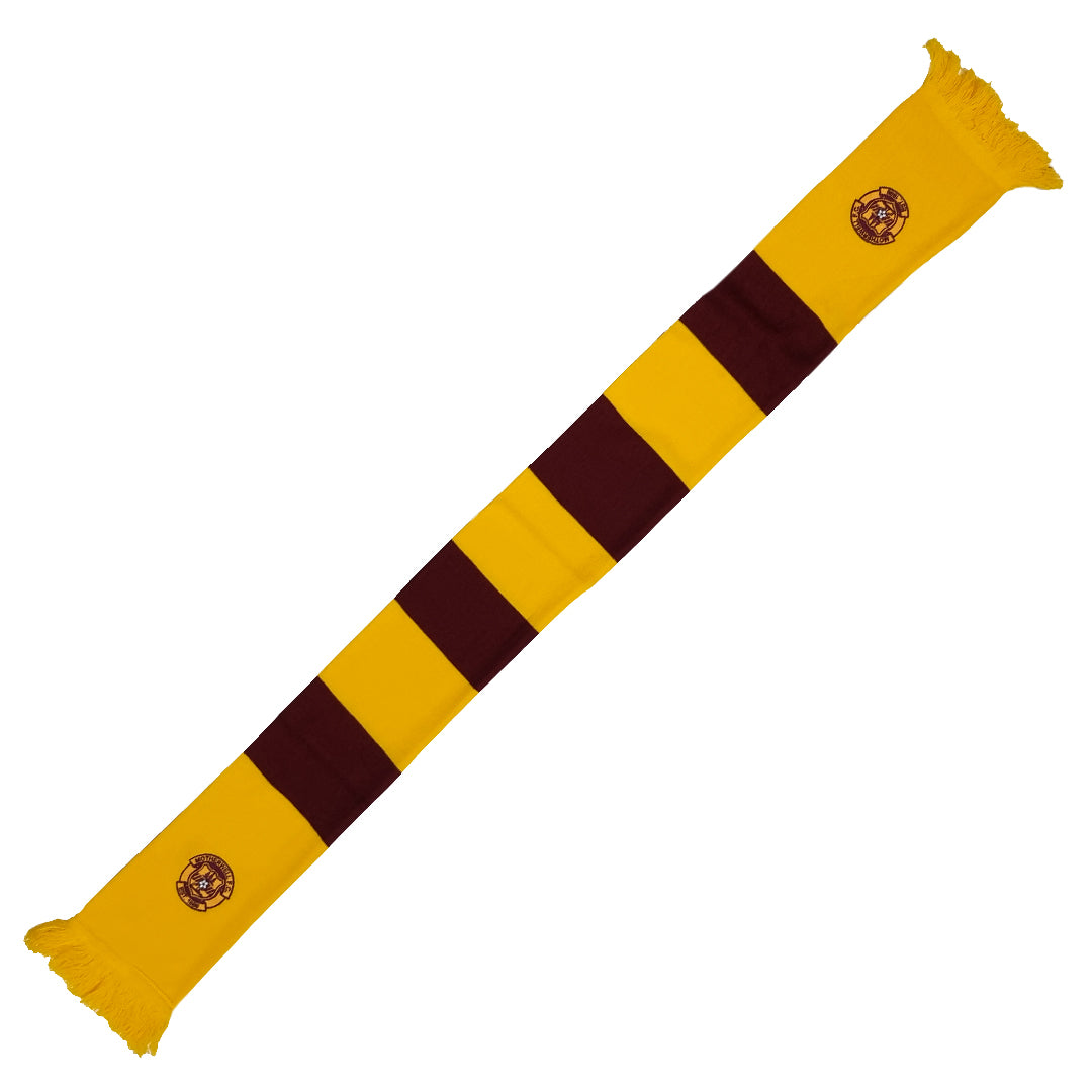 Bar Scarf with Embroidered Crest