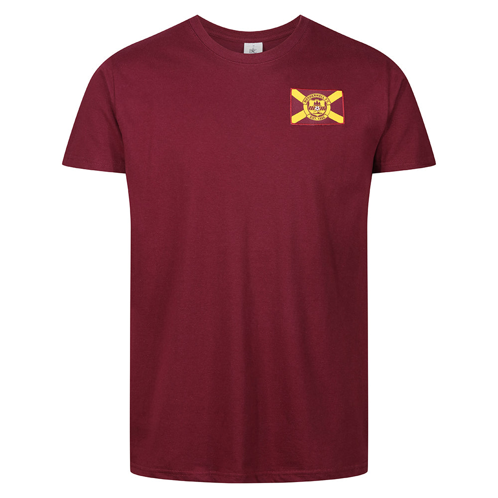 MFC Saltire Crest T-Shirt Claret