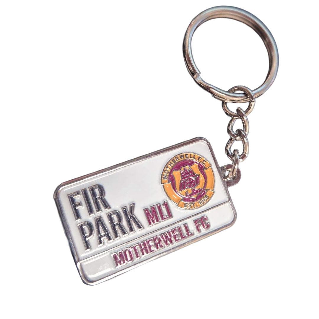 Motherwell FC Enamel Street Sign Keyring