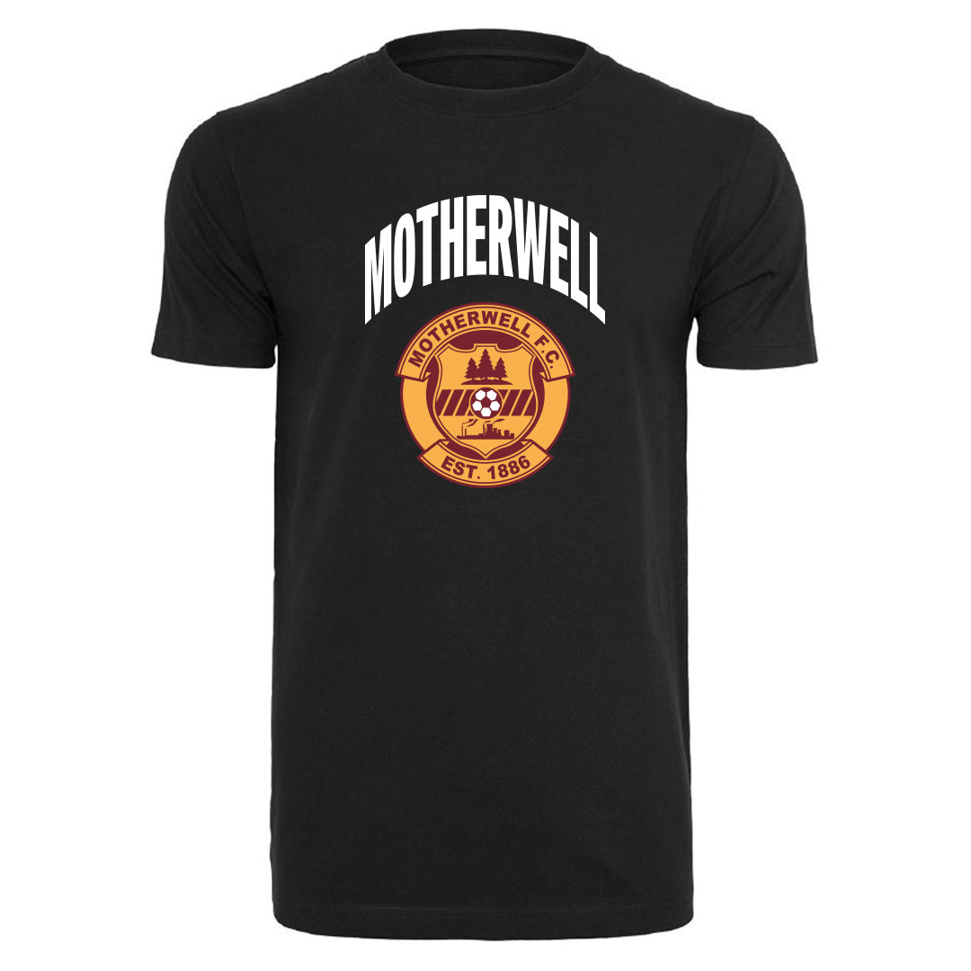 MFC Motherwell Crest Tee Black