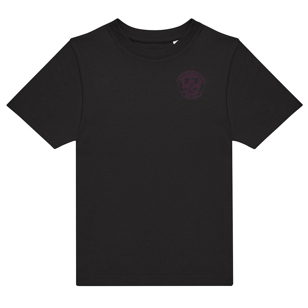 Jnr MFC Small Crested Tee Black