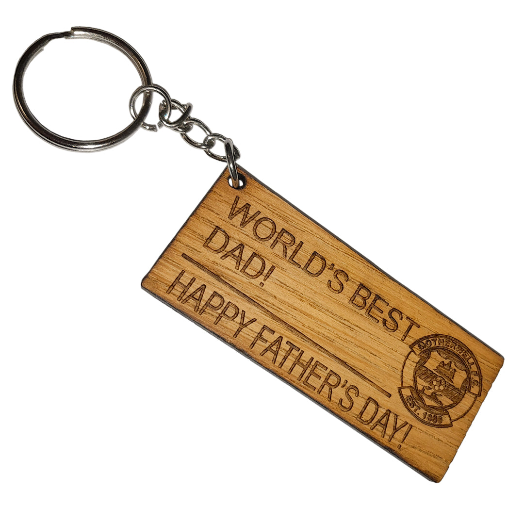 MFC Father's Day Wooden Keyring