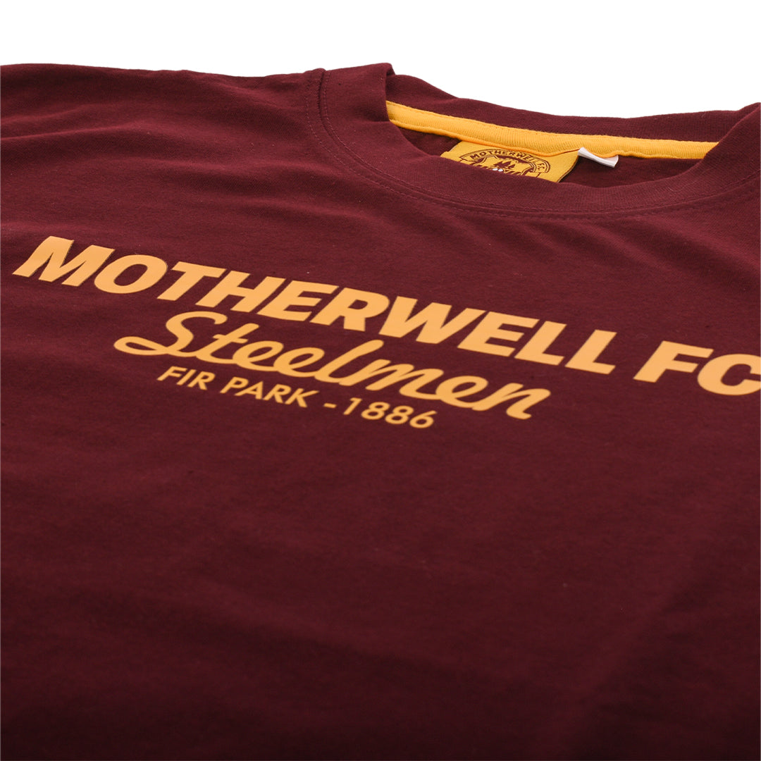 MFC Steelmen Linear T-Shirt Claret