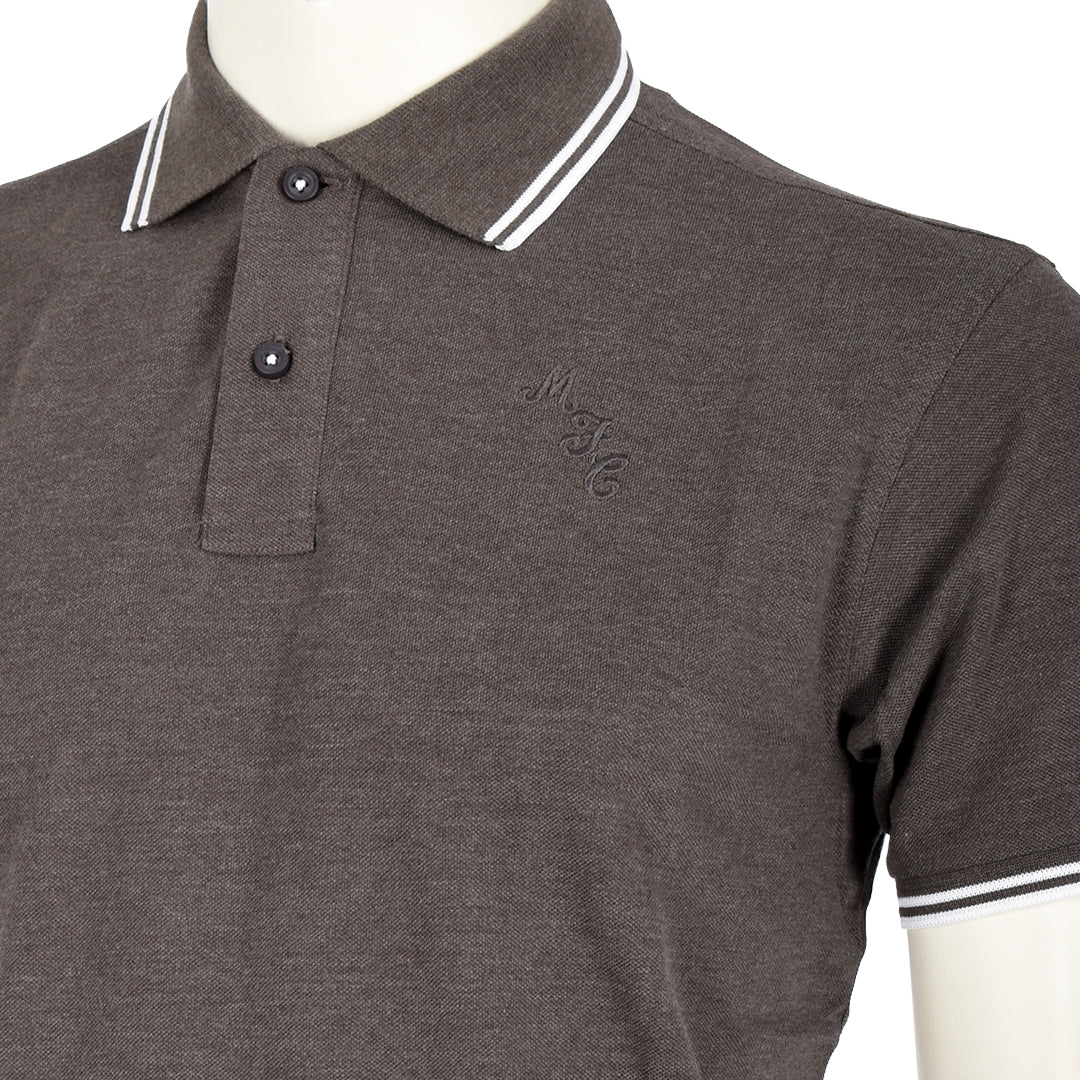 MFC Legacy Tipped Polo Charcoal