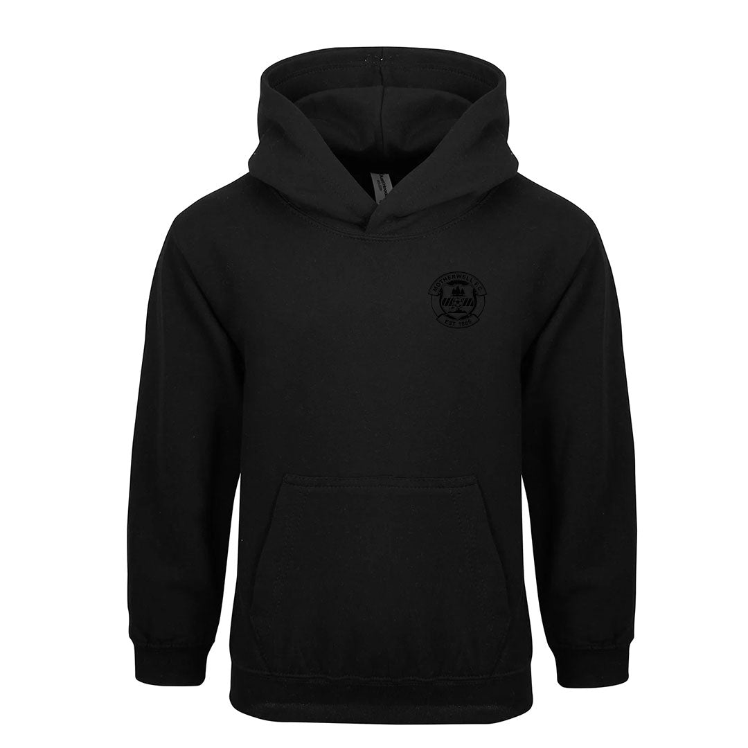 Jnr MFC Small Crested Hoodie Black