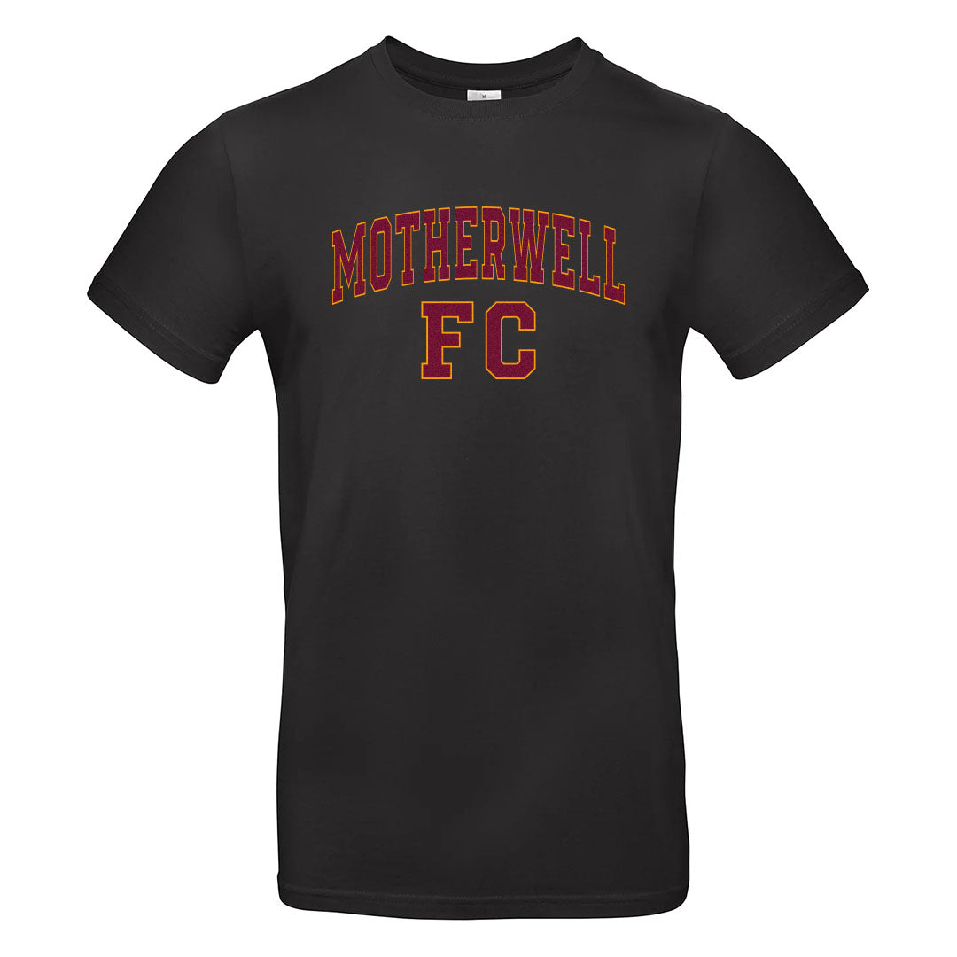 MFC Motherwell Text Tee Black