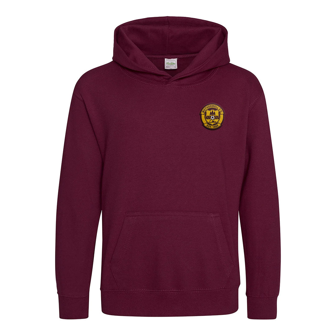 Jnr MFC Small Crested Hoodie Claret