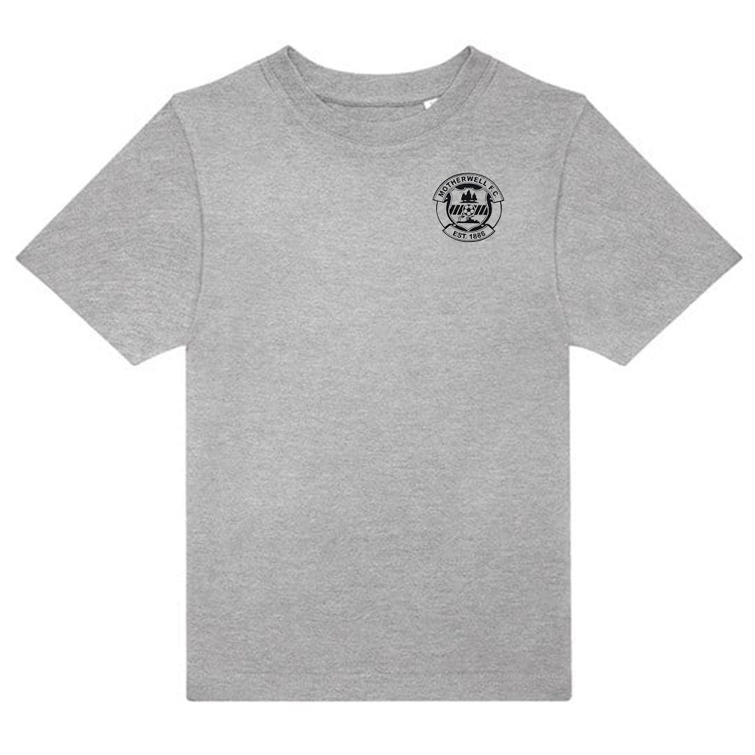 Jnr MFC Crested Tee Grey Marl