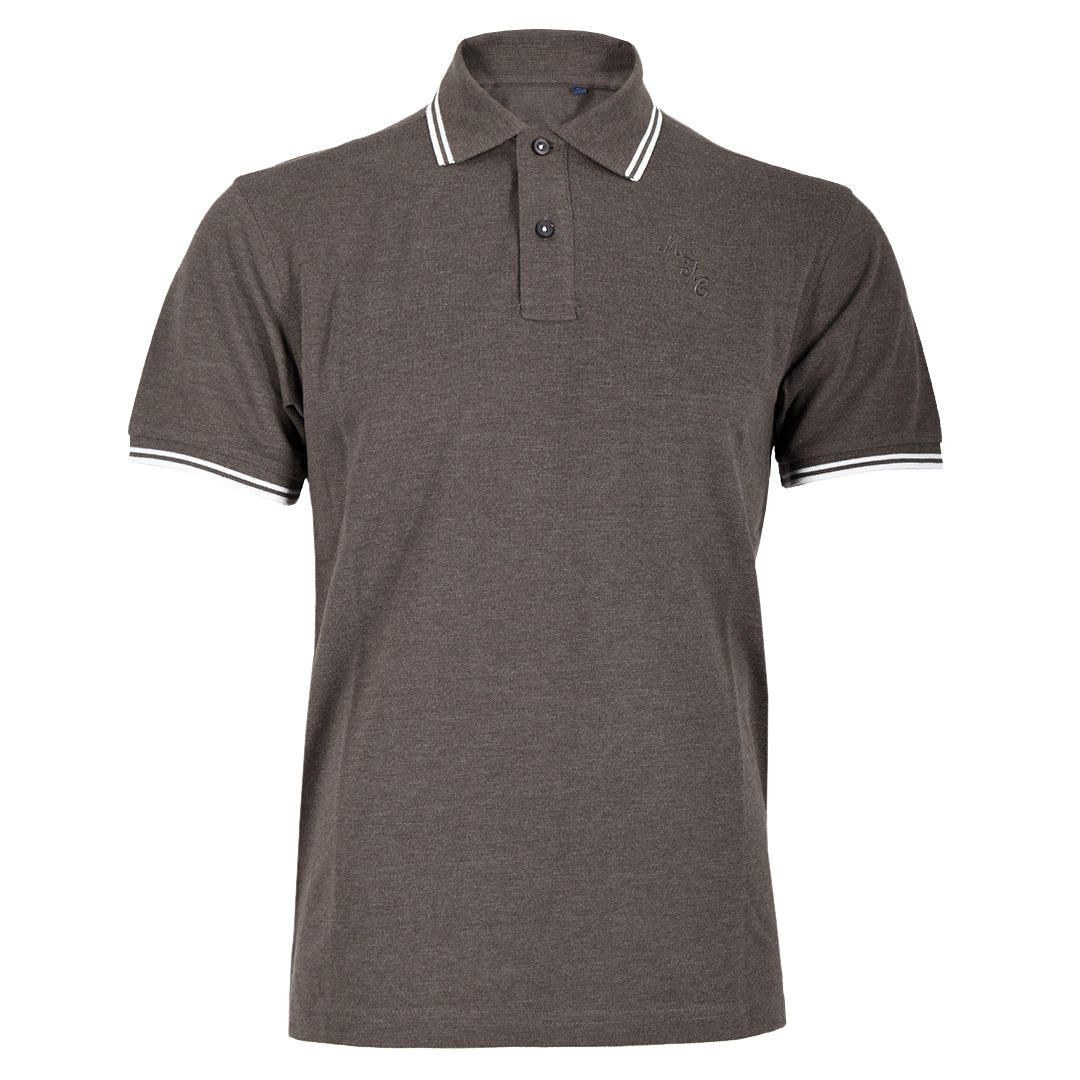 MFC Legacy Tipped Polo Charcoal