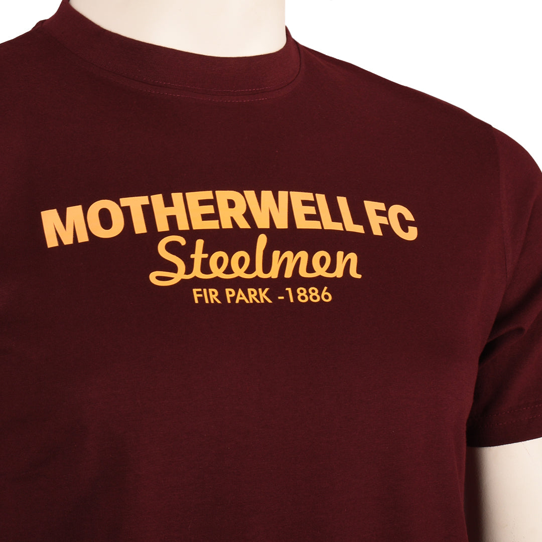 MFC Steelmen Linear T-Shirt Claret